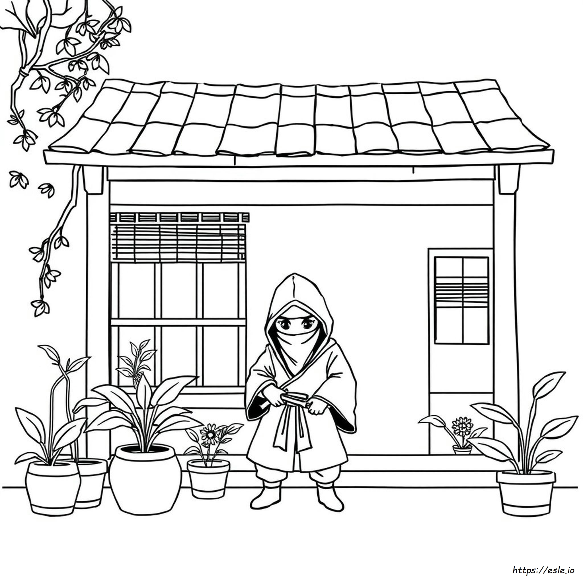 Shinbi House Coloring Pages