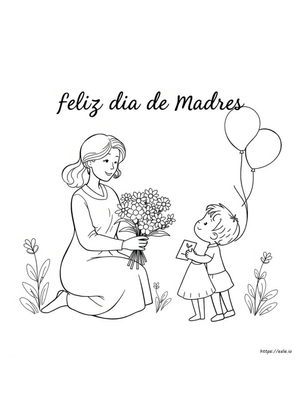 Pagina Da Colorare Buona Festa Della Mamma