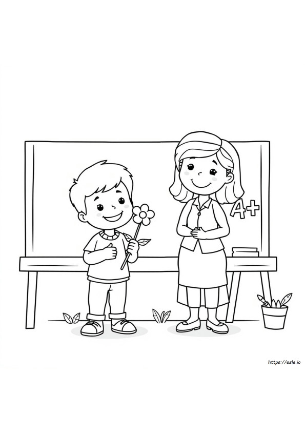 Pagini De Colorat Pentru Aprecierea Educatoarei De Grădiniță