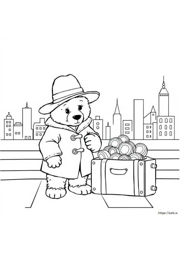 Planșe De Colorat Cu Ursul Paddington De Printat