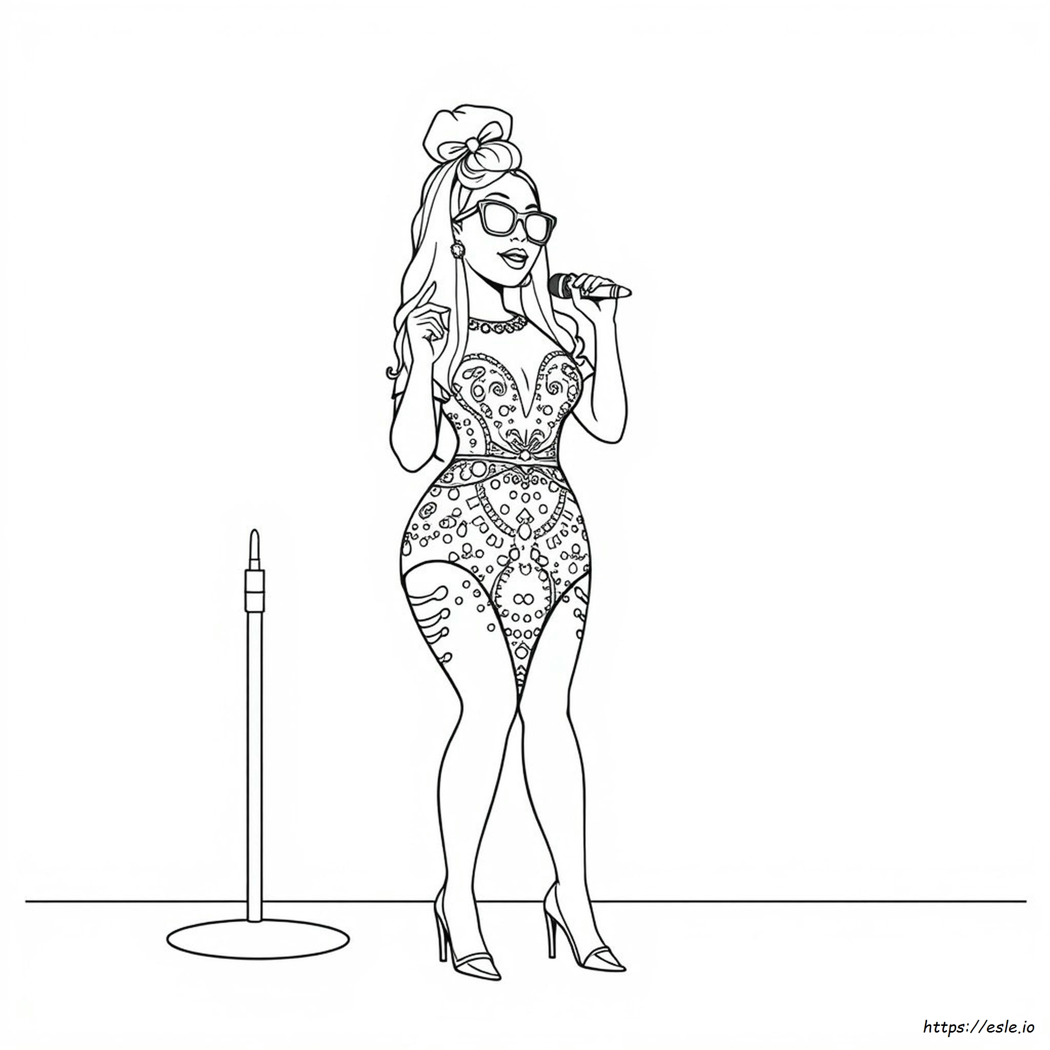 Cardi B Kleurplaat kleurplaat