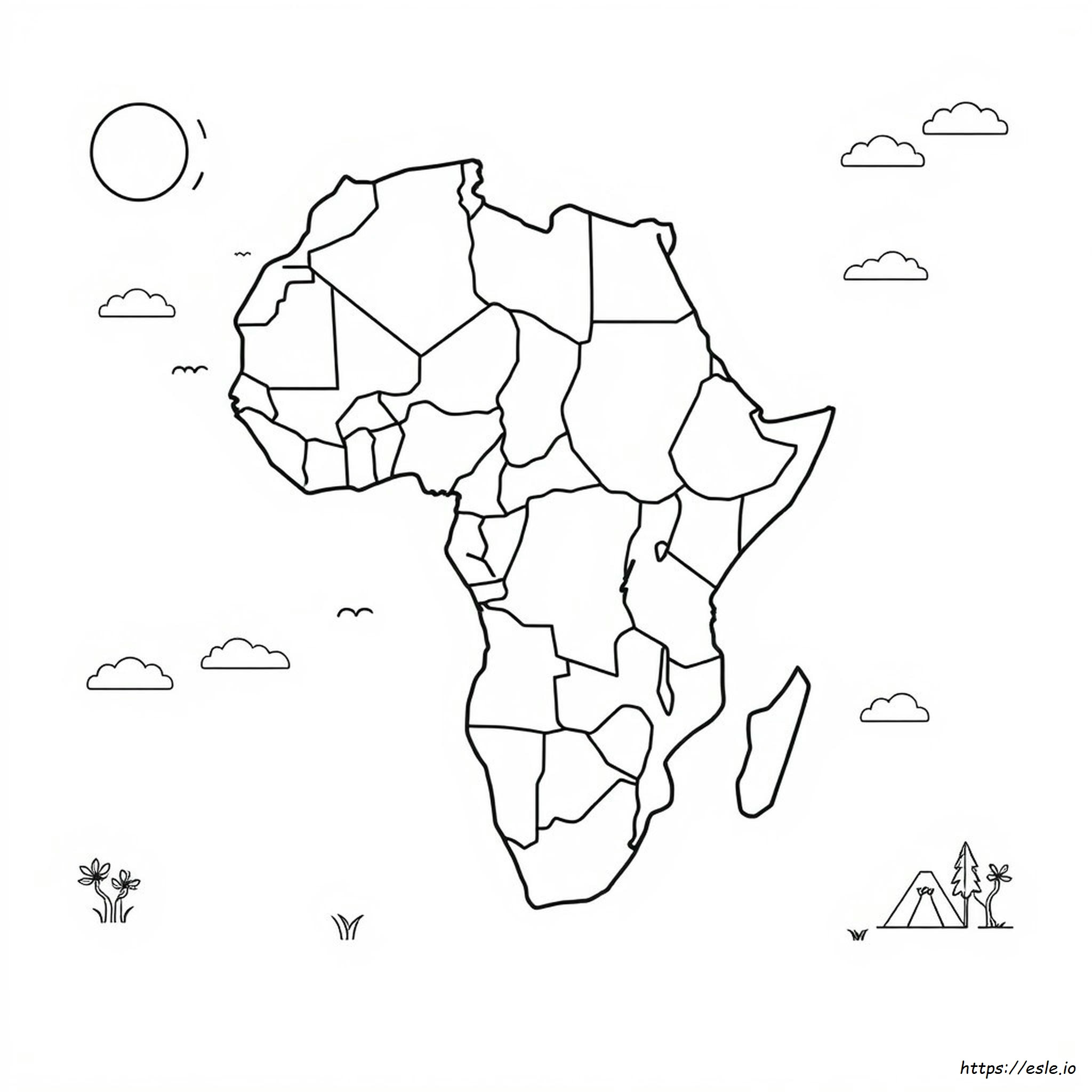 Coloring Afrique Africaine Coloriages Afrikaans Dibujos Africanos 