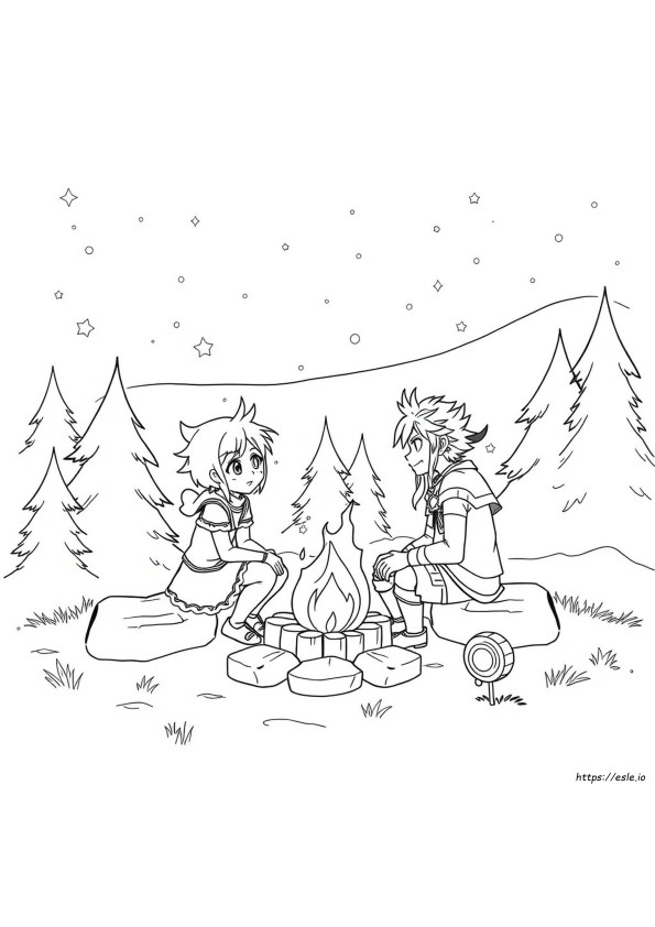 Fairy Tail Natsu En Lucy Kleurplaten