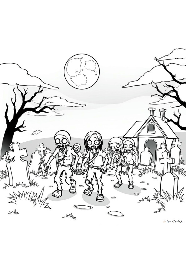 Zombies 3 Carte De Colorat