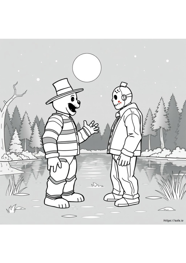 Freddy Vs Jason Disegni Da Colorare
