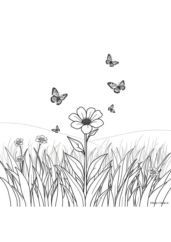 Pretty Realistic Flower Coloring Pages