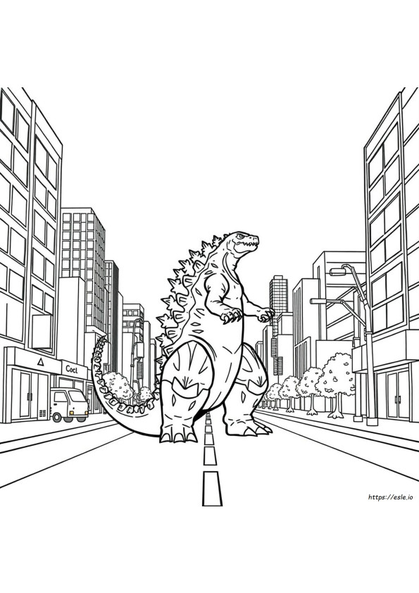 Godzilla Boyama Sayfası