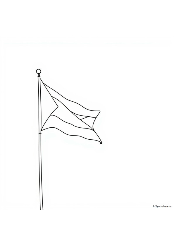 Palästinensische Flagge Zum Ausmalen