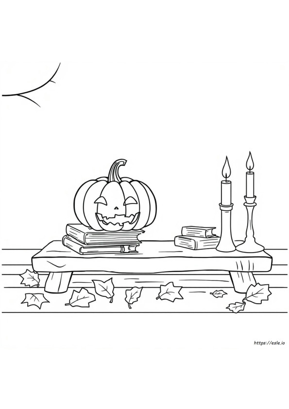Halloween Labu Halaman Mewarnai Yang Dapat Dicetak