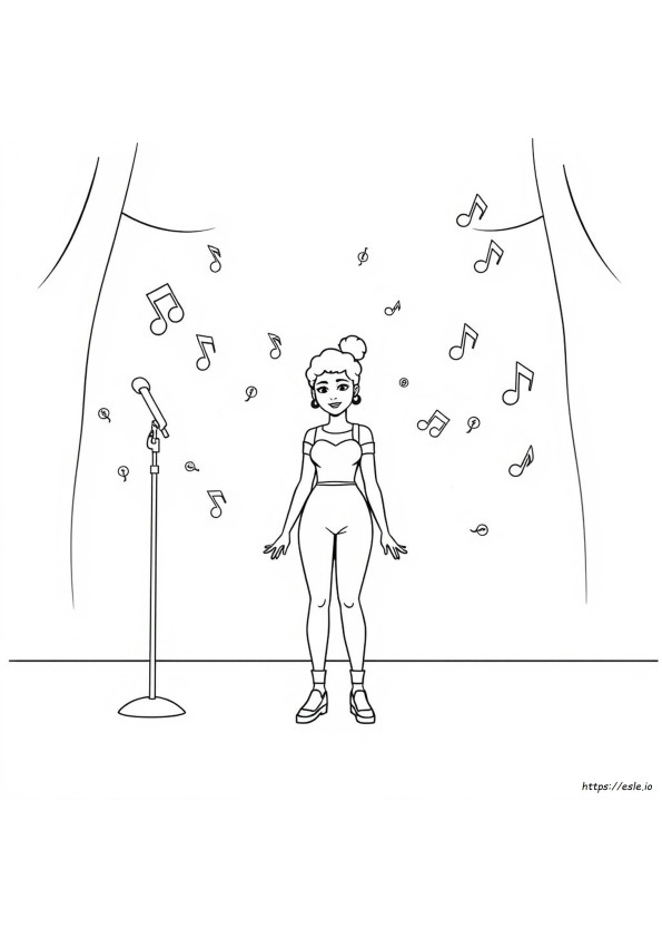 Halle Bailey Coloring Page