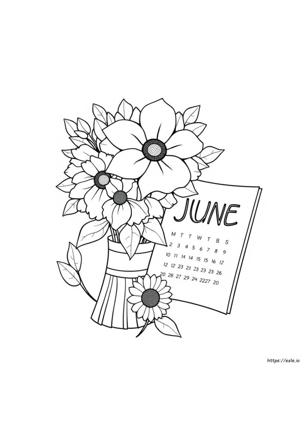 Coloriage Juin Pour Enfants