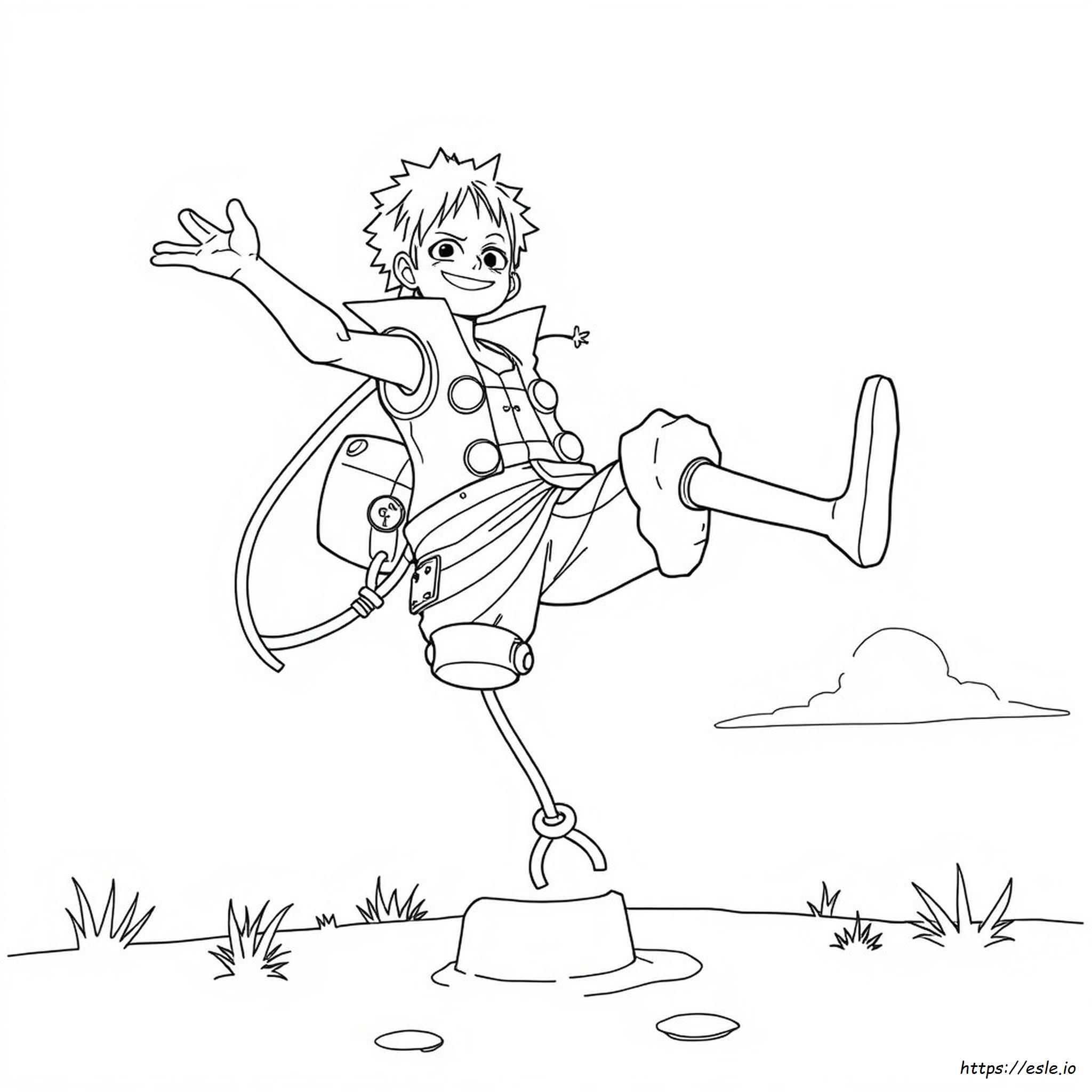 Luffy Gear 3 Coloring Pages