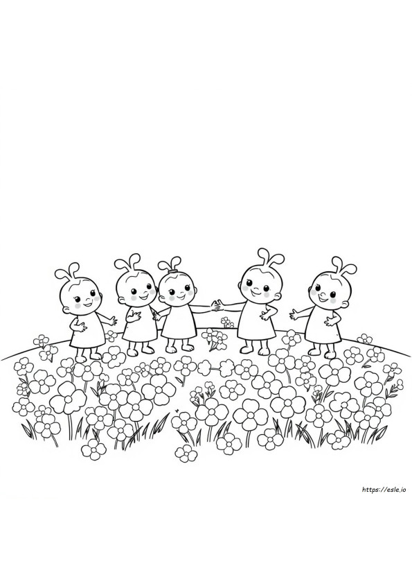 Iggle Piggle Colouring Pages Free