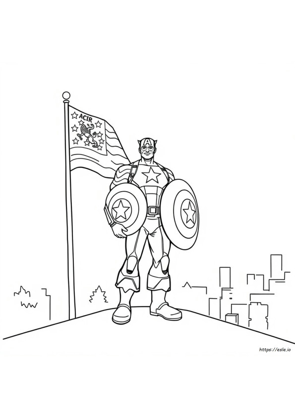 Captian America Coloring