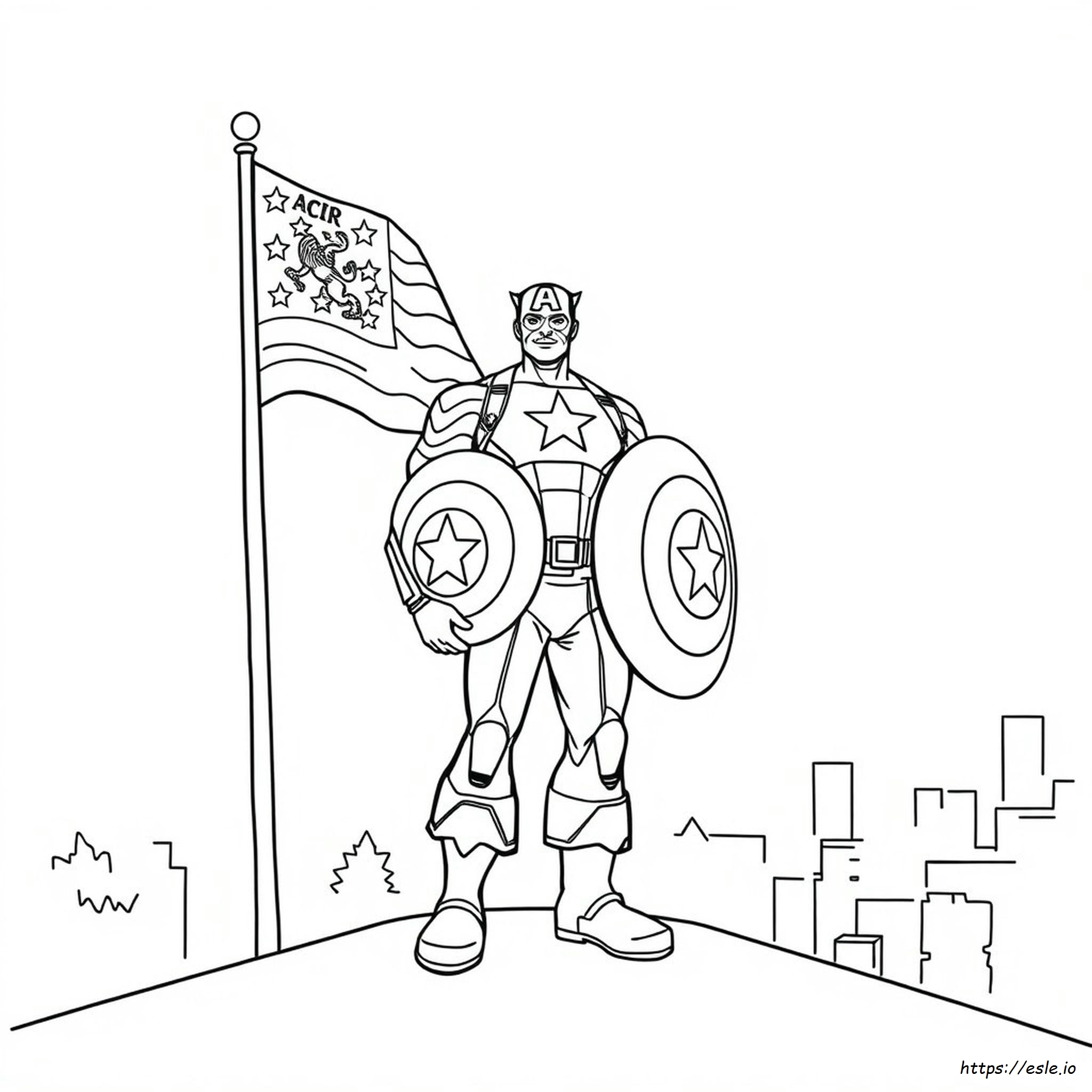 Captain America Ausmalbilder
