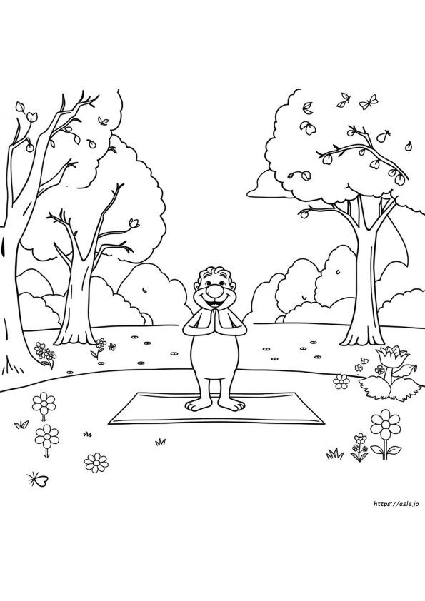 Free Printable Yoga Coloring Pages