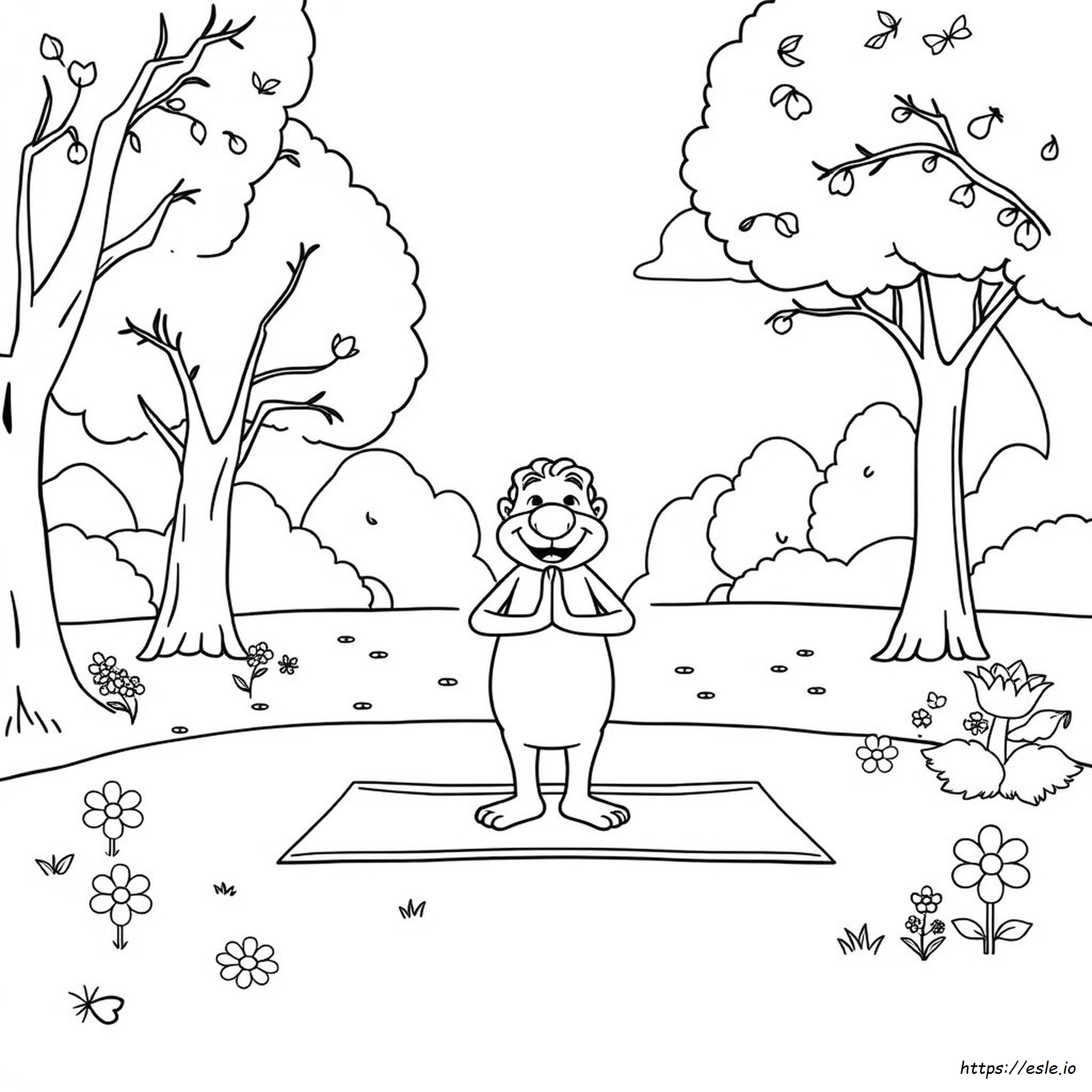 Free Printable Yoga Coloring Pages