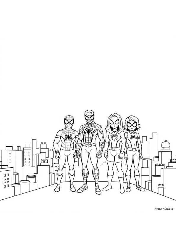 Spiderman And Amazing Friends Coloring Pages