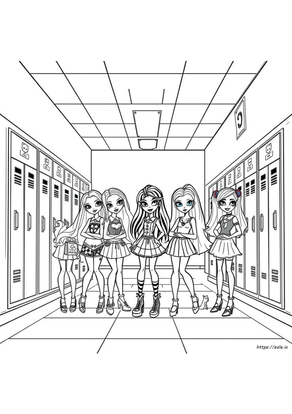 Monster High Boyama Sayfaları Yazdırılabilir