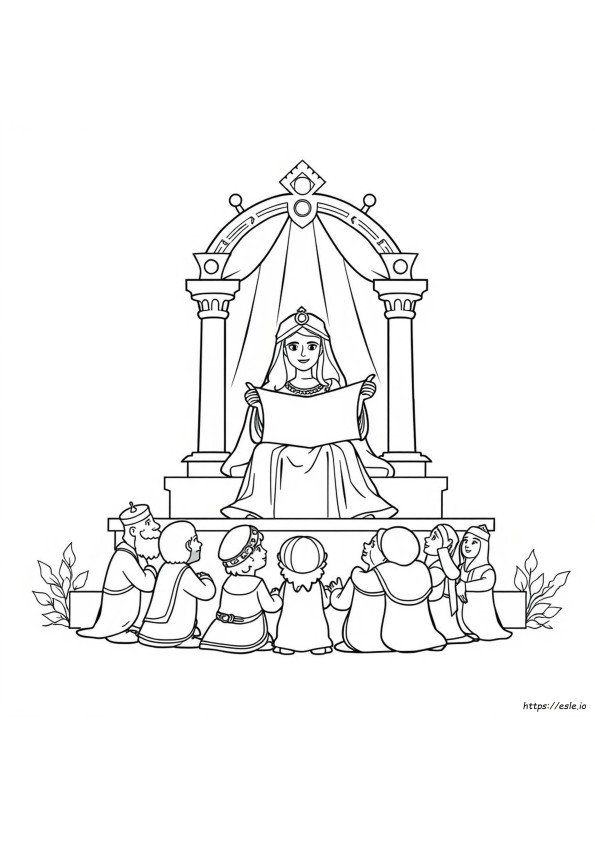 Megillat Esther Coloring Pages