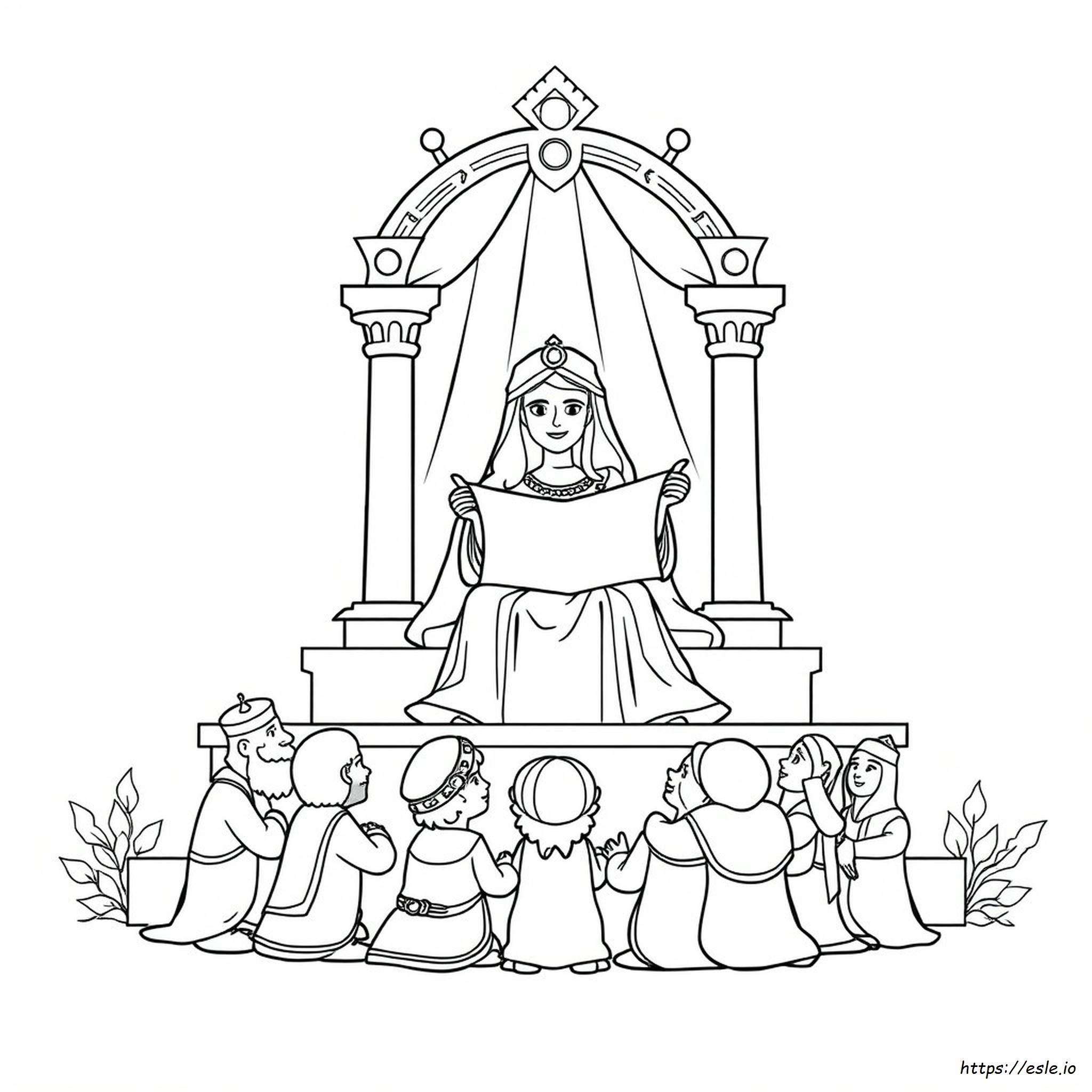 Megillat Esther Coloring Pages