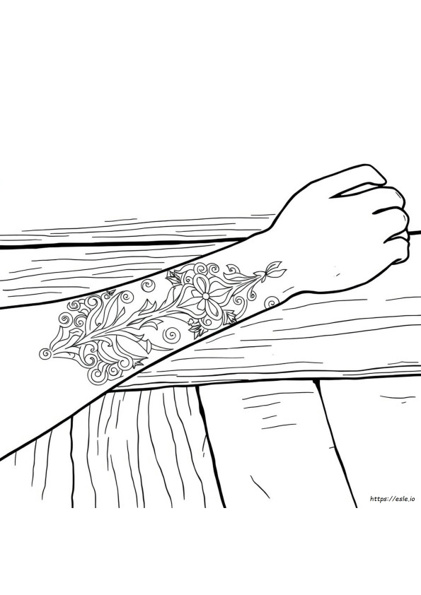 Realistic Tattoo Coloring Pages For Adults