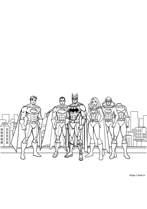Justice League Coloring Book