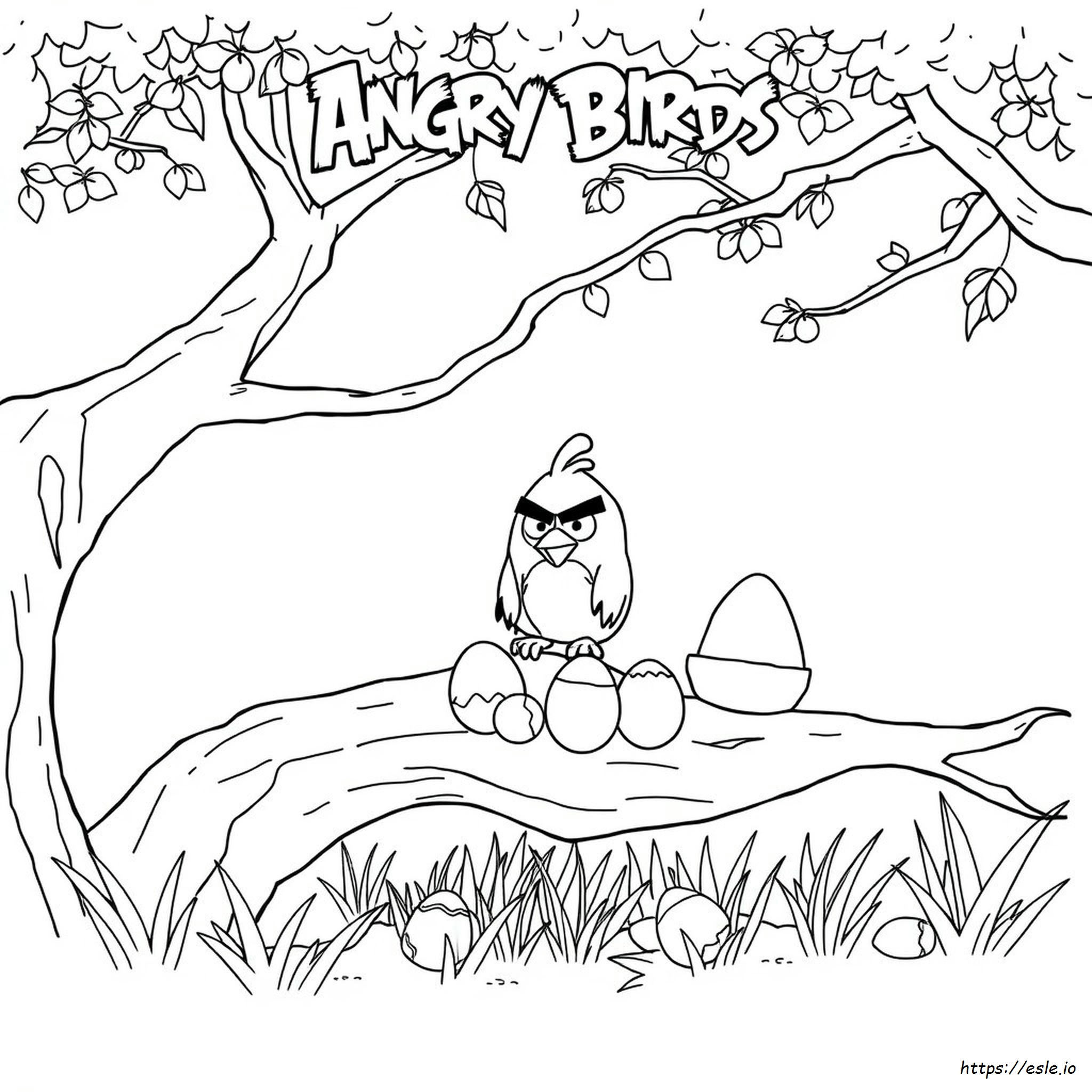 Disegni Da Colorare Angry Birds Red