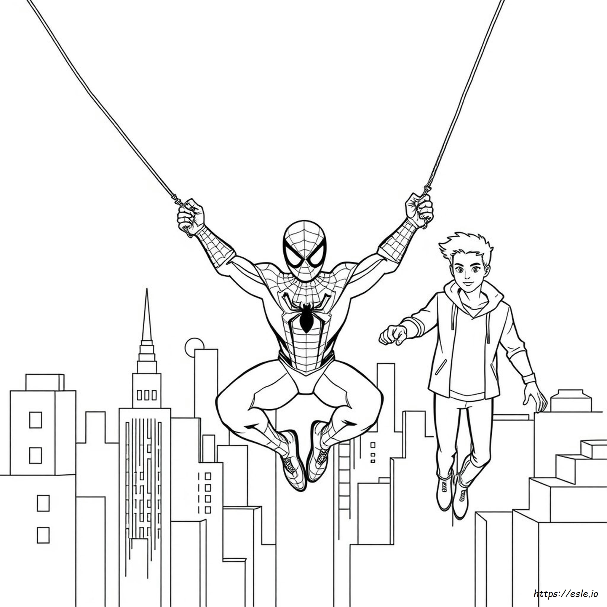 Spider-Man Dan Teman-Teman Mewarnai