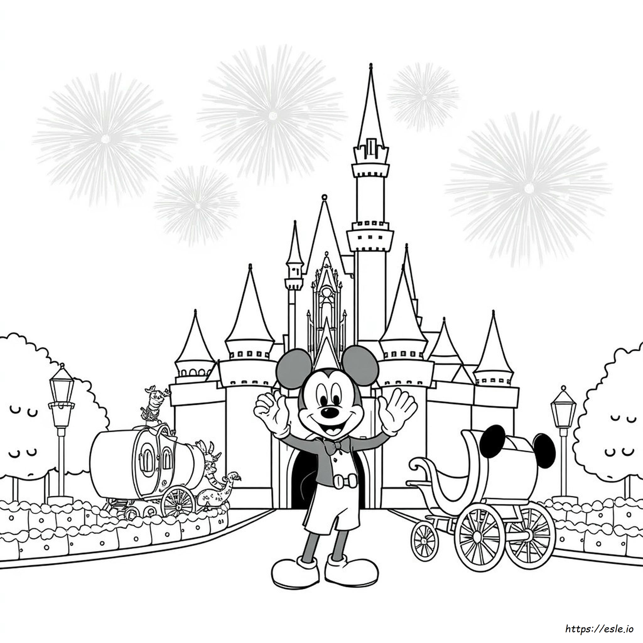 Halaman Mewarnai Walt Disney World