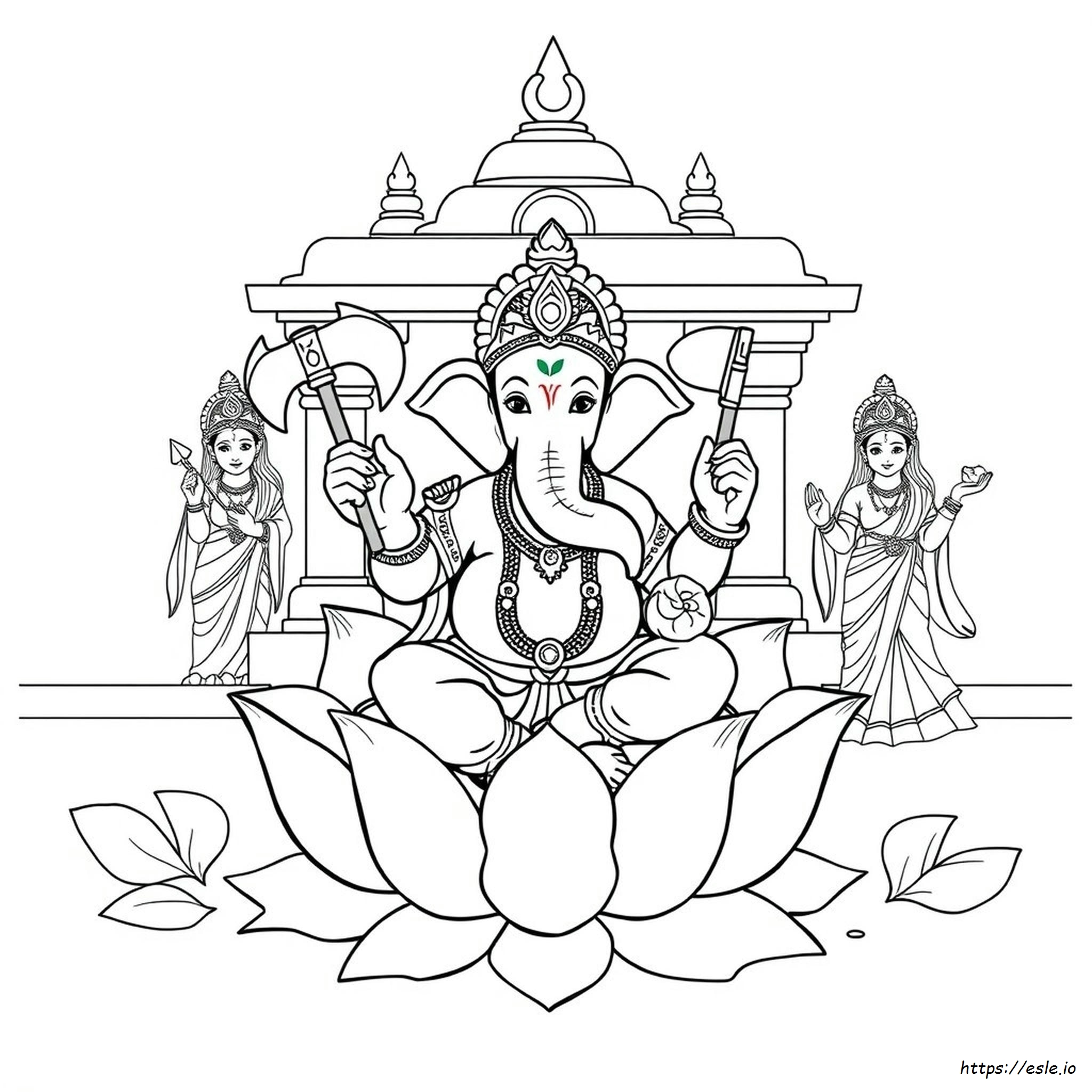 Indian Gods And Goddesses Coloring Pages