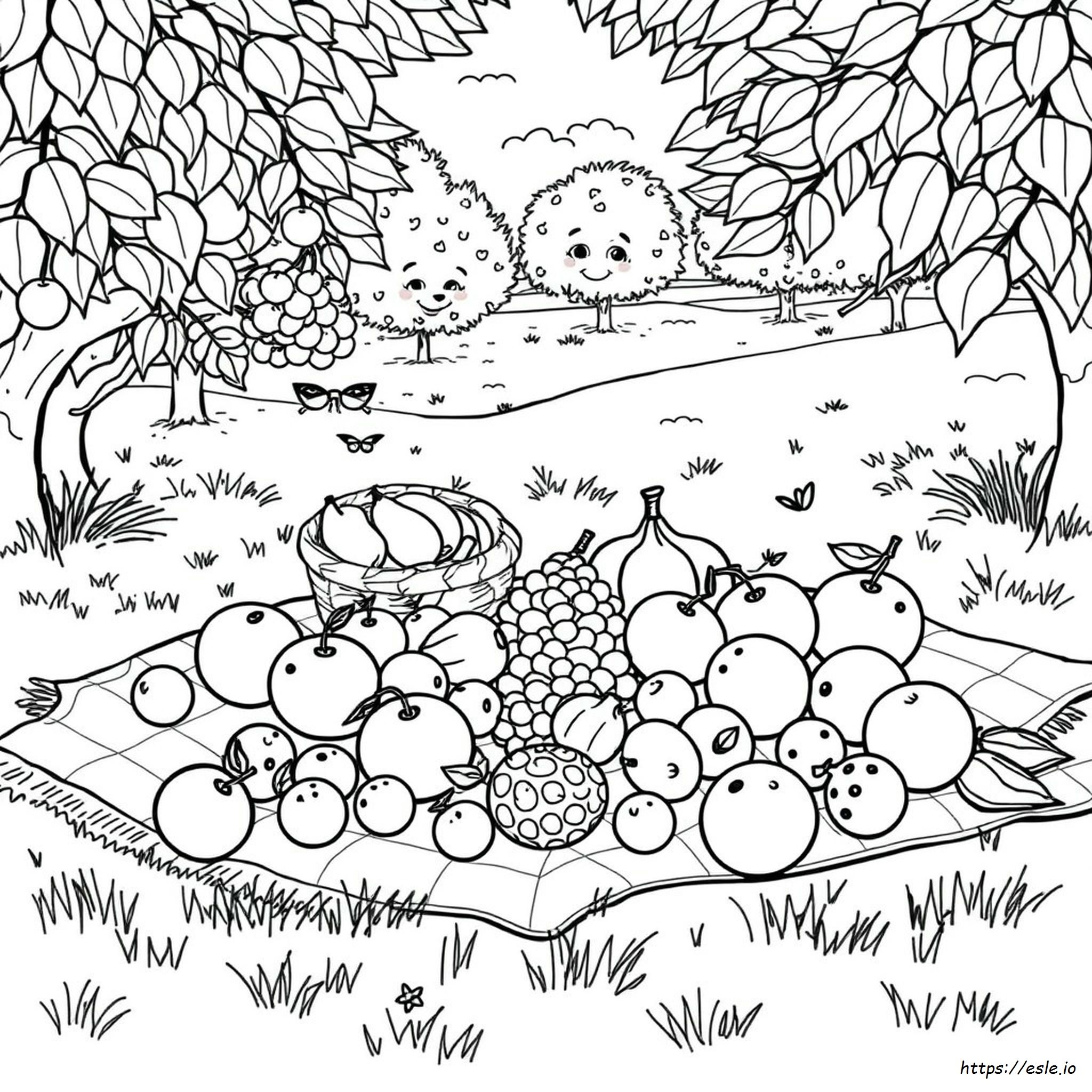 Fruits Colouring Pages Printable