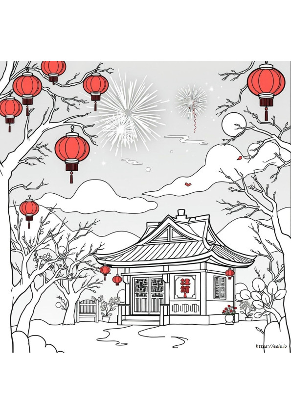 Chinese New Year Coloring Pages