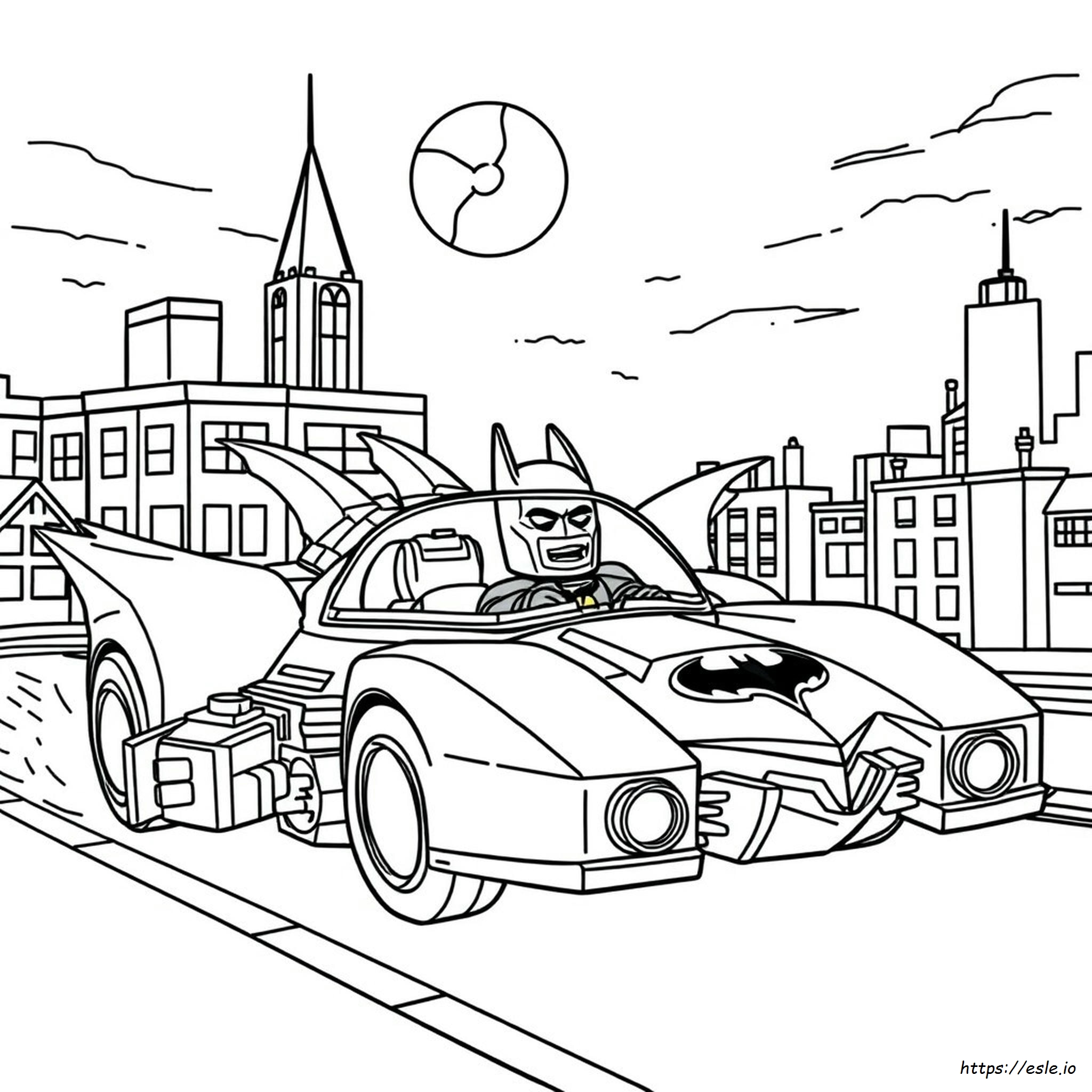 Batmobile Lego Batman Coloring Pages