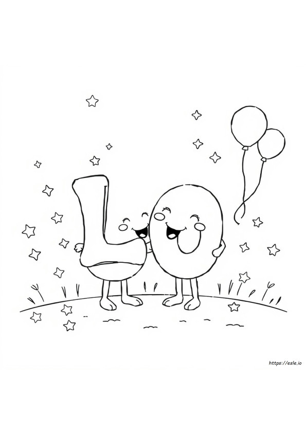 Alphabet Lore L Coloring Page