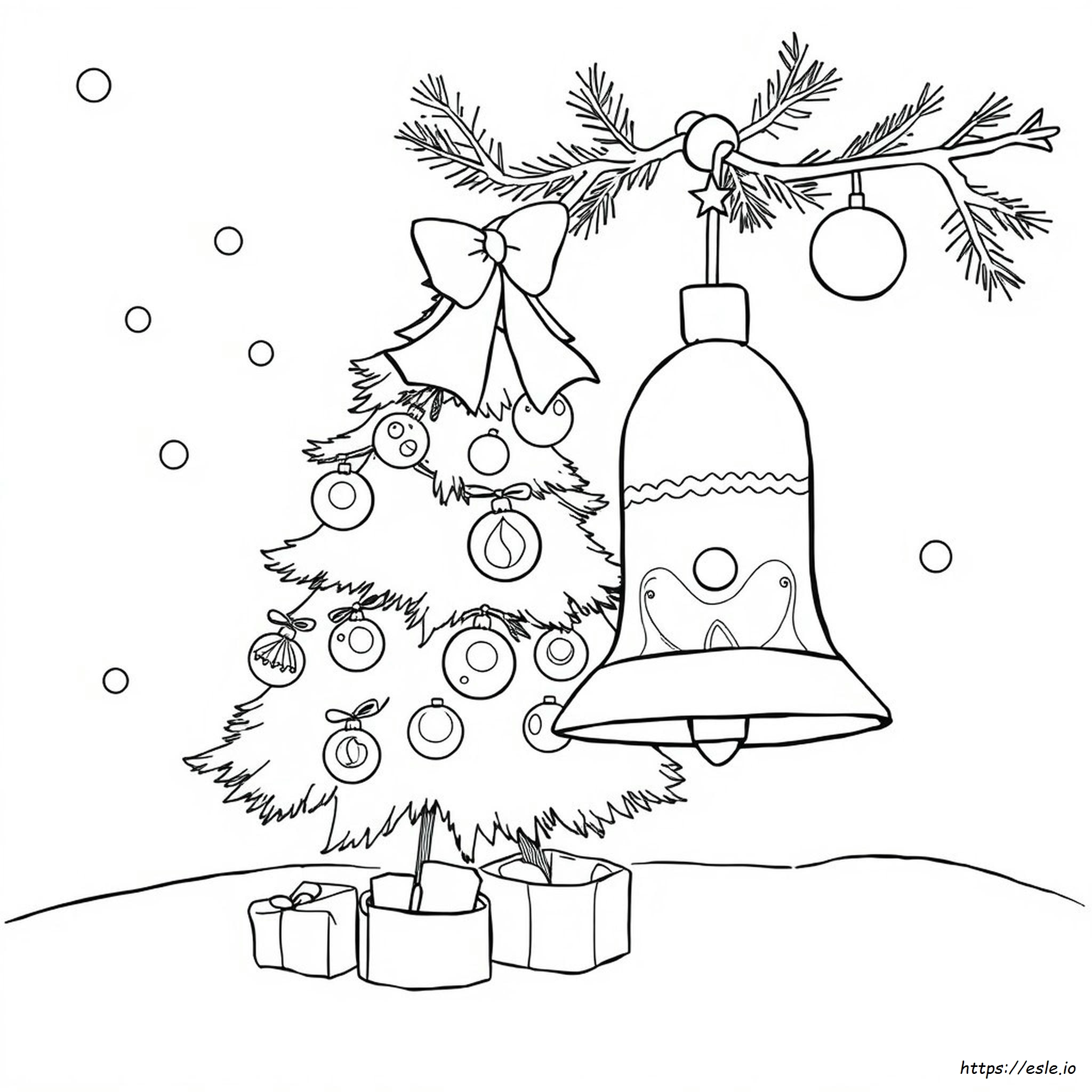 Campanella Di Natale Da Colorare