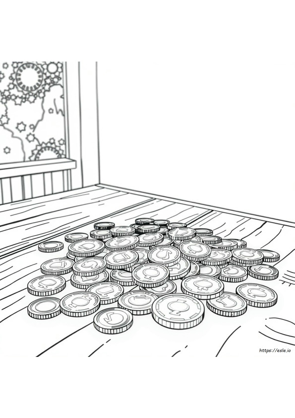 Real Money Coloring Pages