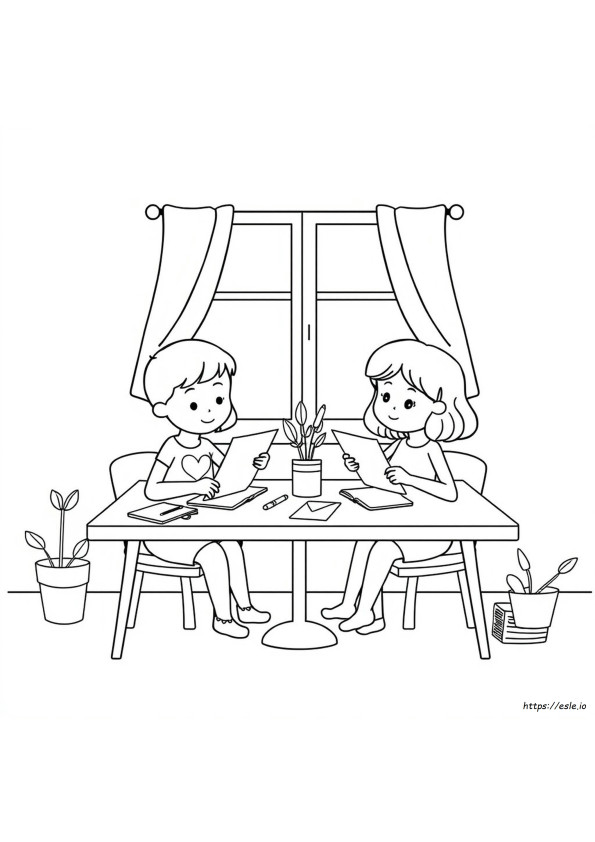 Pen Pal Coloring Pages