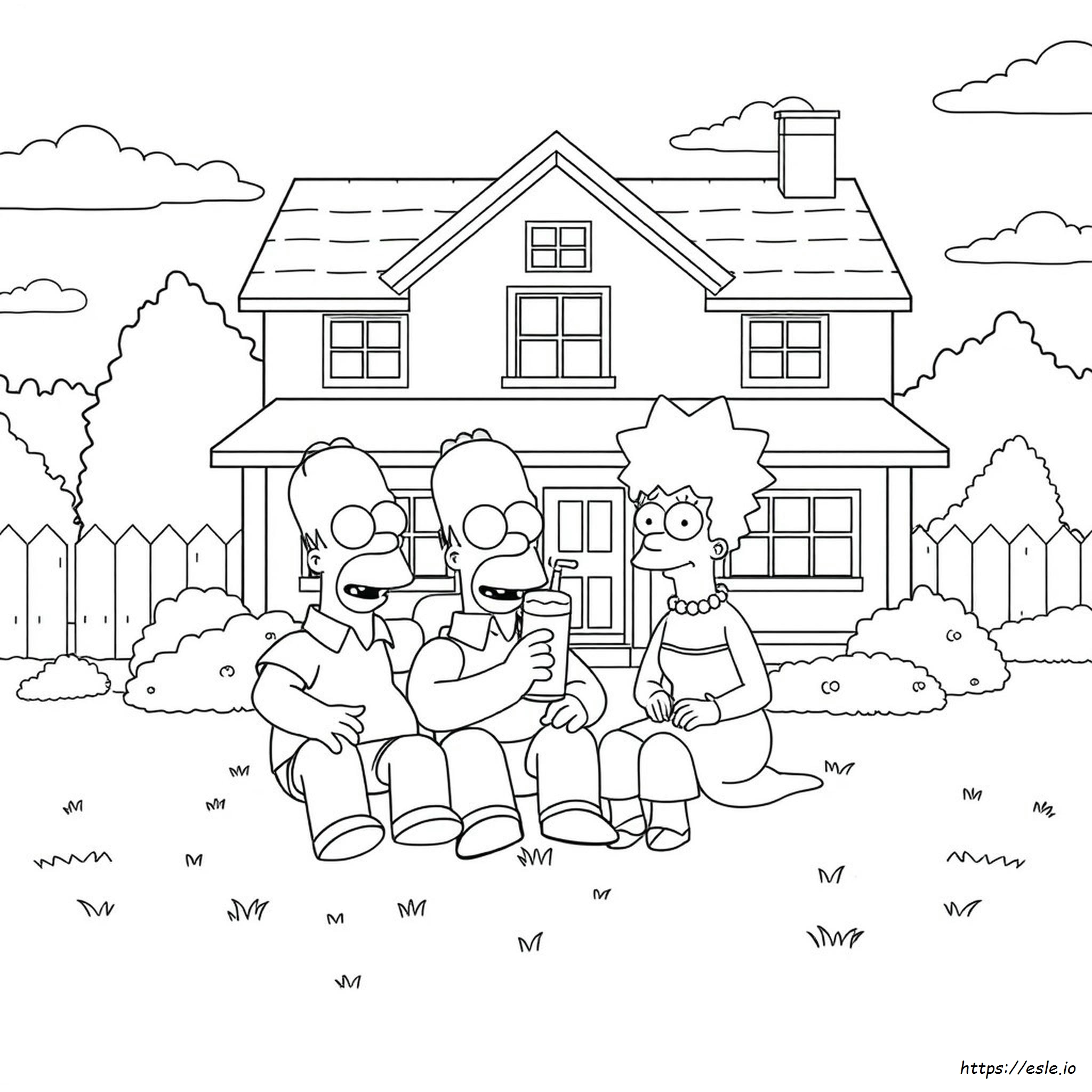 Simpsons Coloring Book Pages