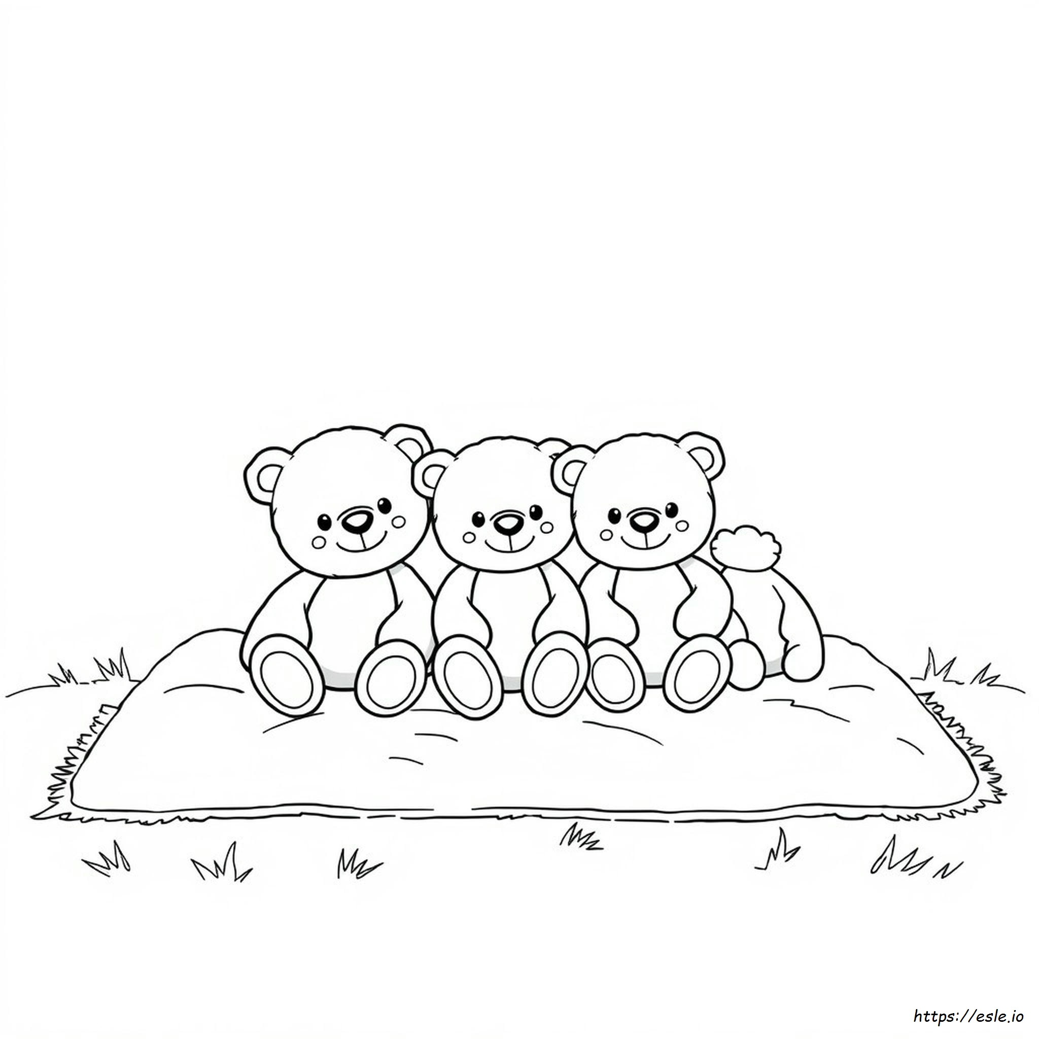 Dapat Dicetak Stuffed Animal Gambar Mewarnai