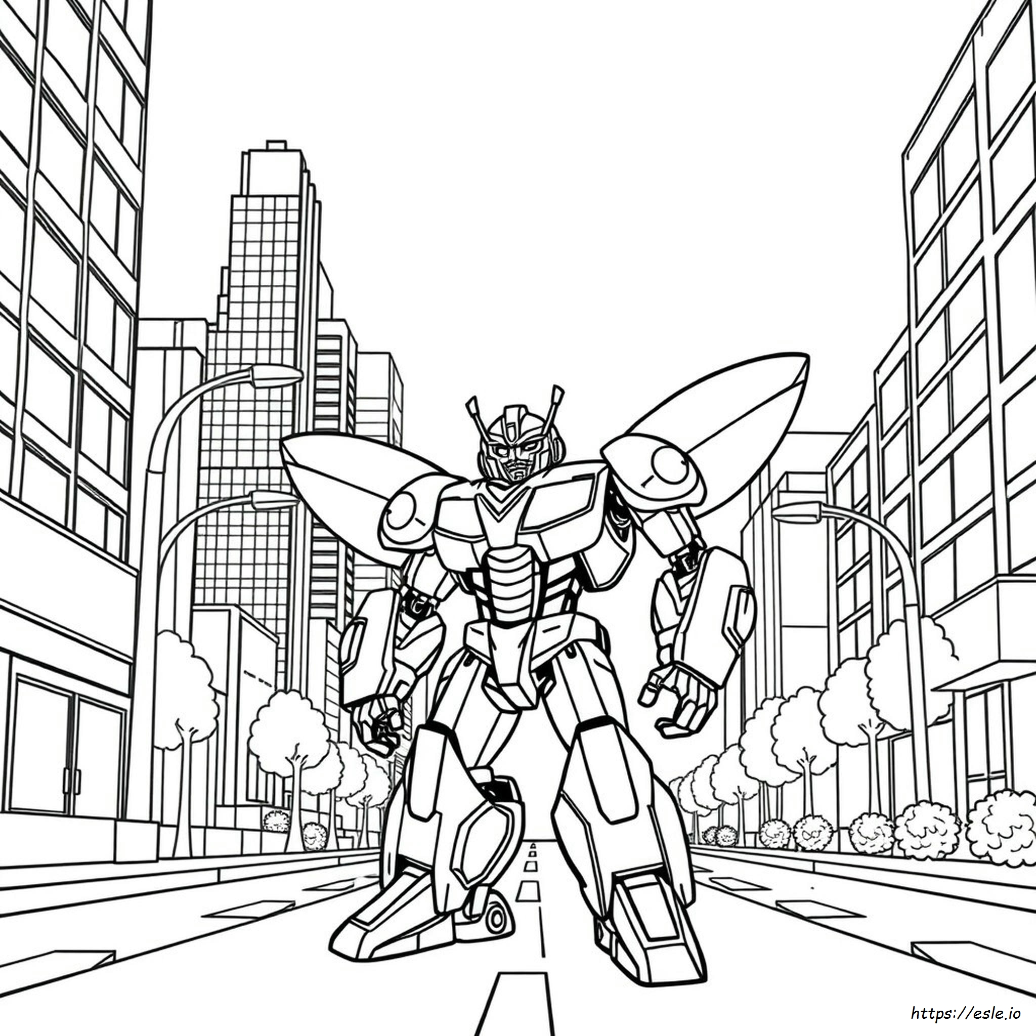 Bumblebee Transformer Da Colorare