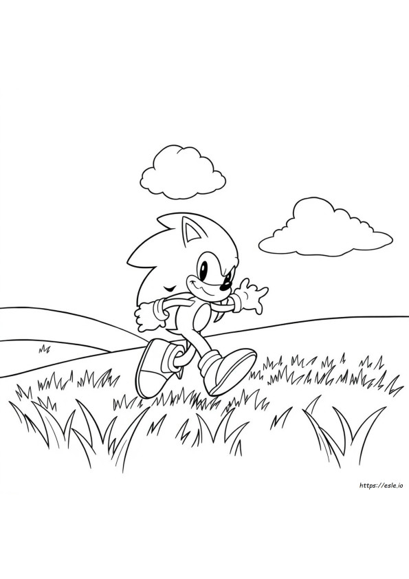 Free Sonic Hedgehog Coloring Pages