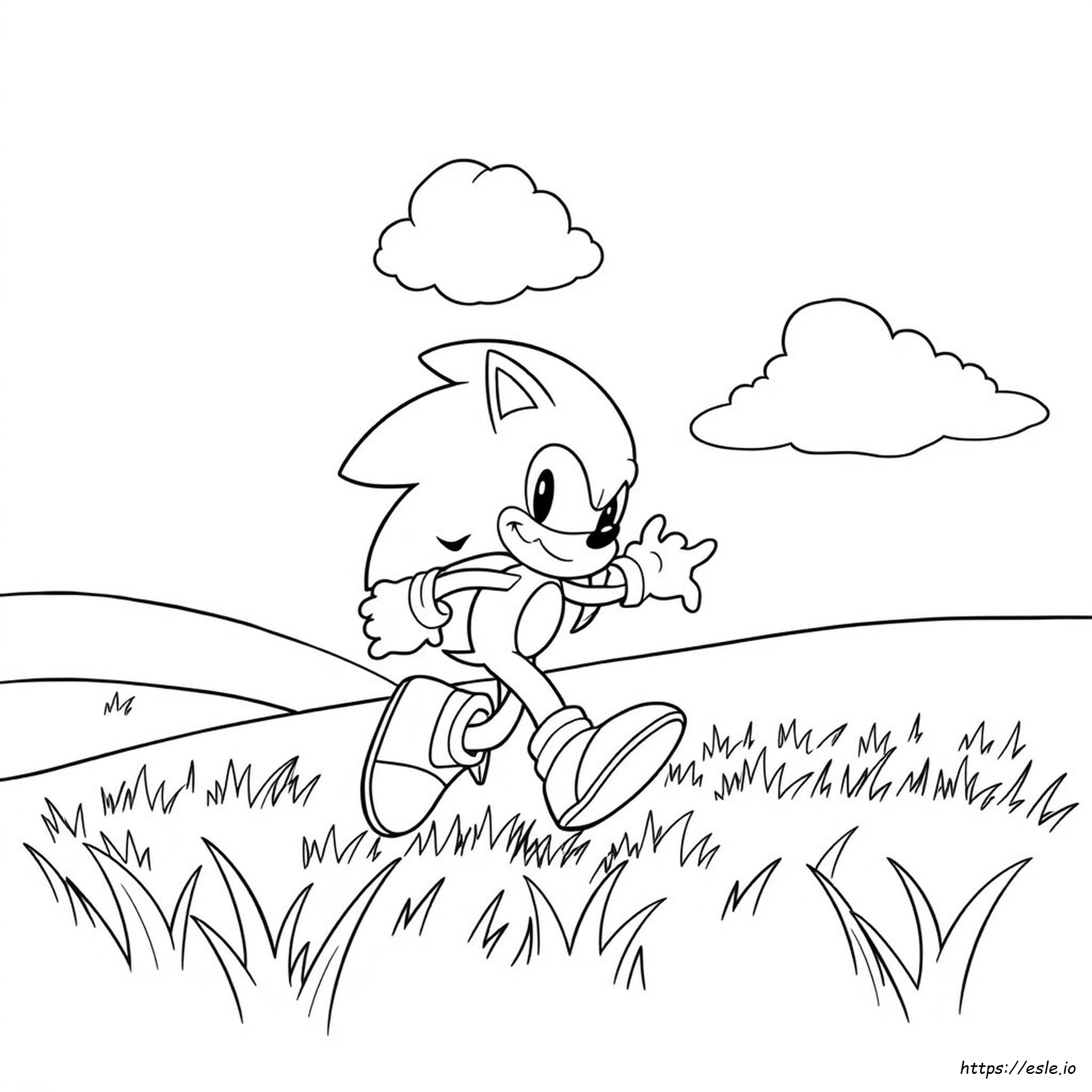 Free Sonic Hedgehog Coloring Pages
