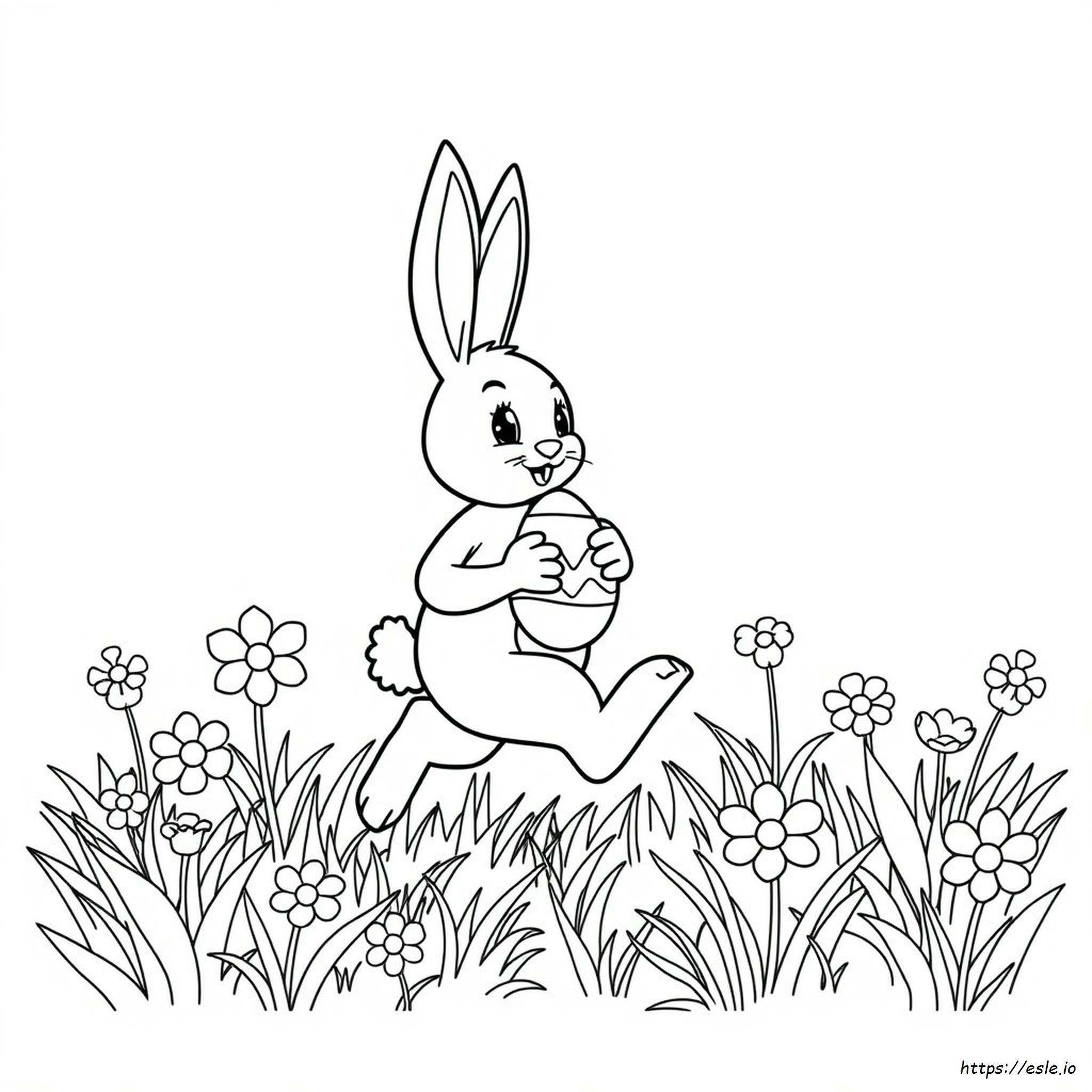 Coniglietto Di Pasqua Da Colorare E Stampare