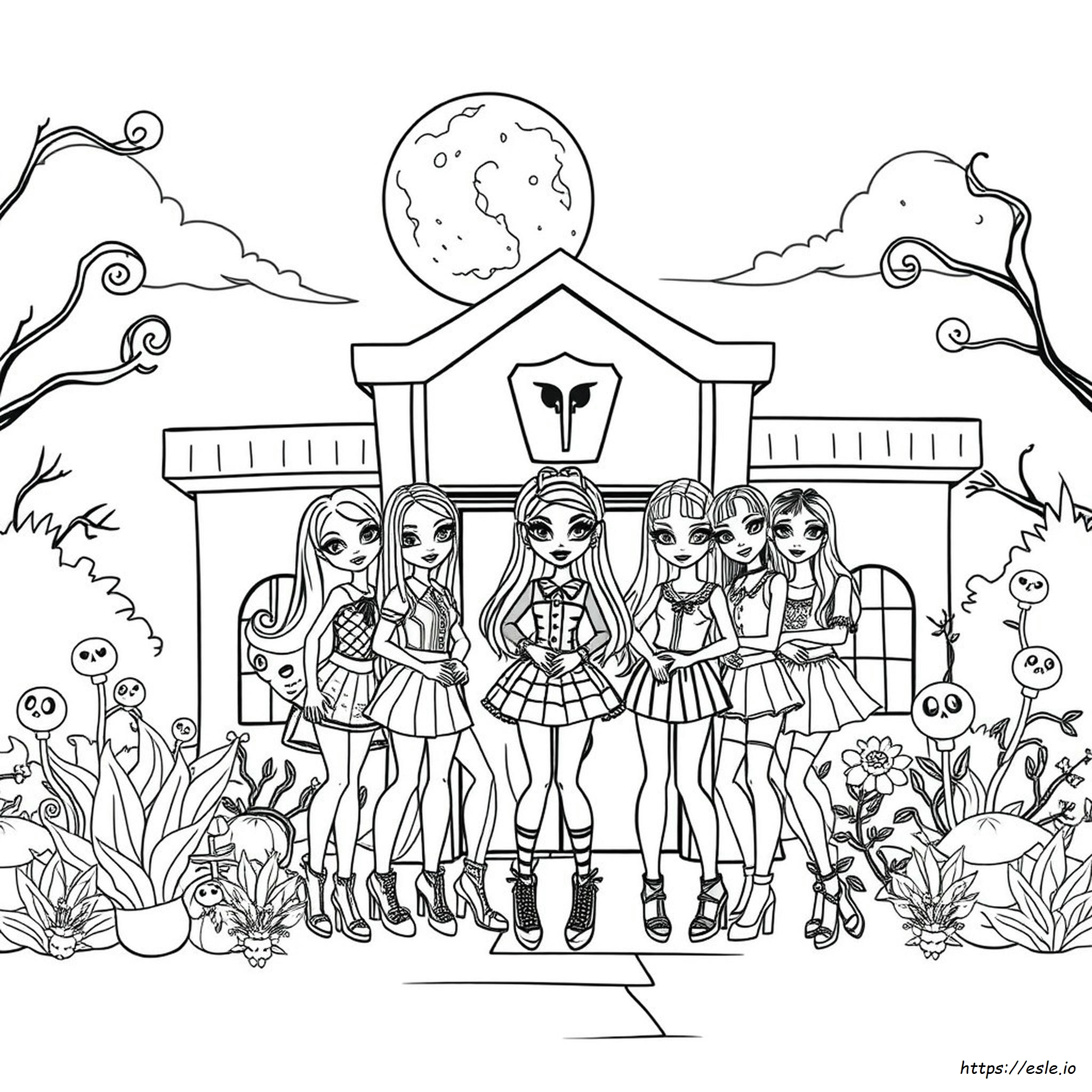 Monster High Colouring Picture