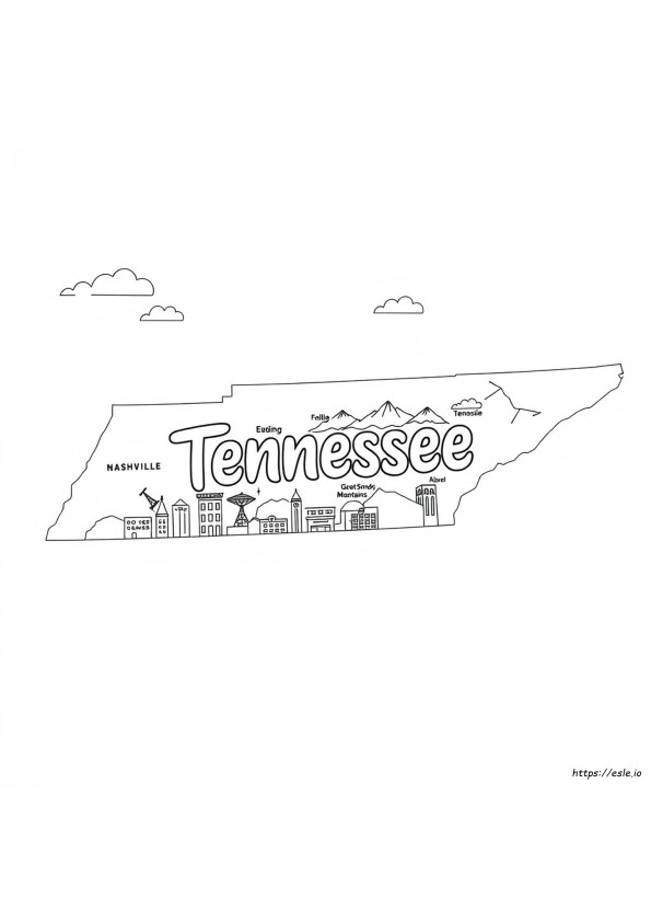 Gambar Mewarnai Tennessee