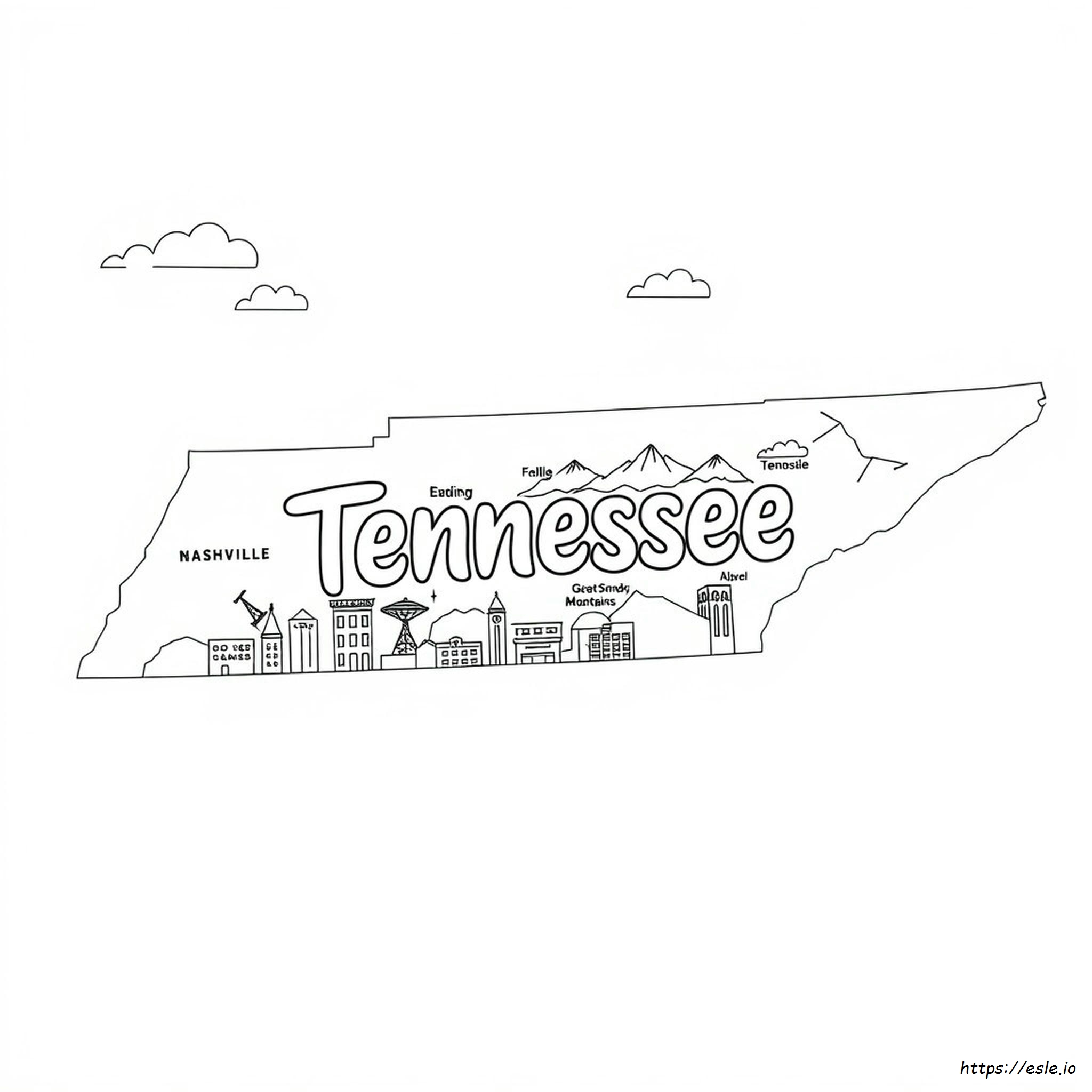 Coloring Pages Of Tennessee