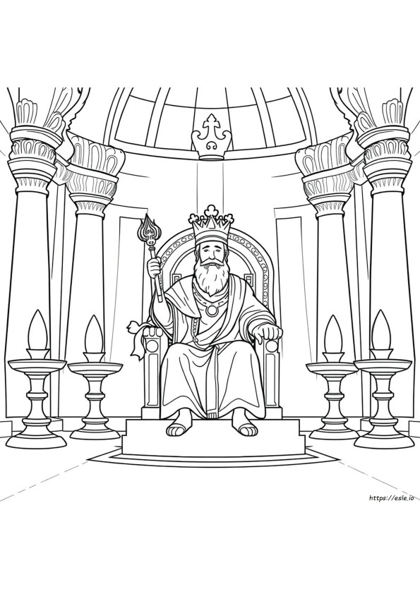 Gambar Mewarnai Raja Salomo
