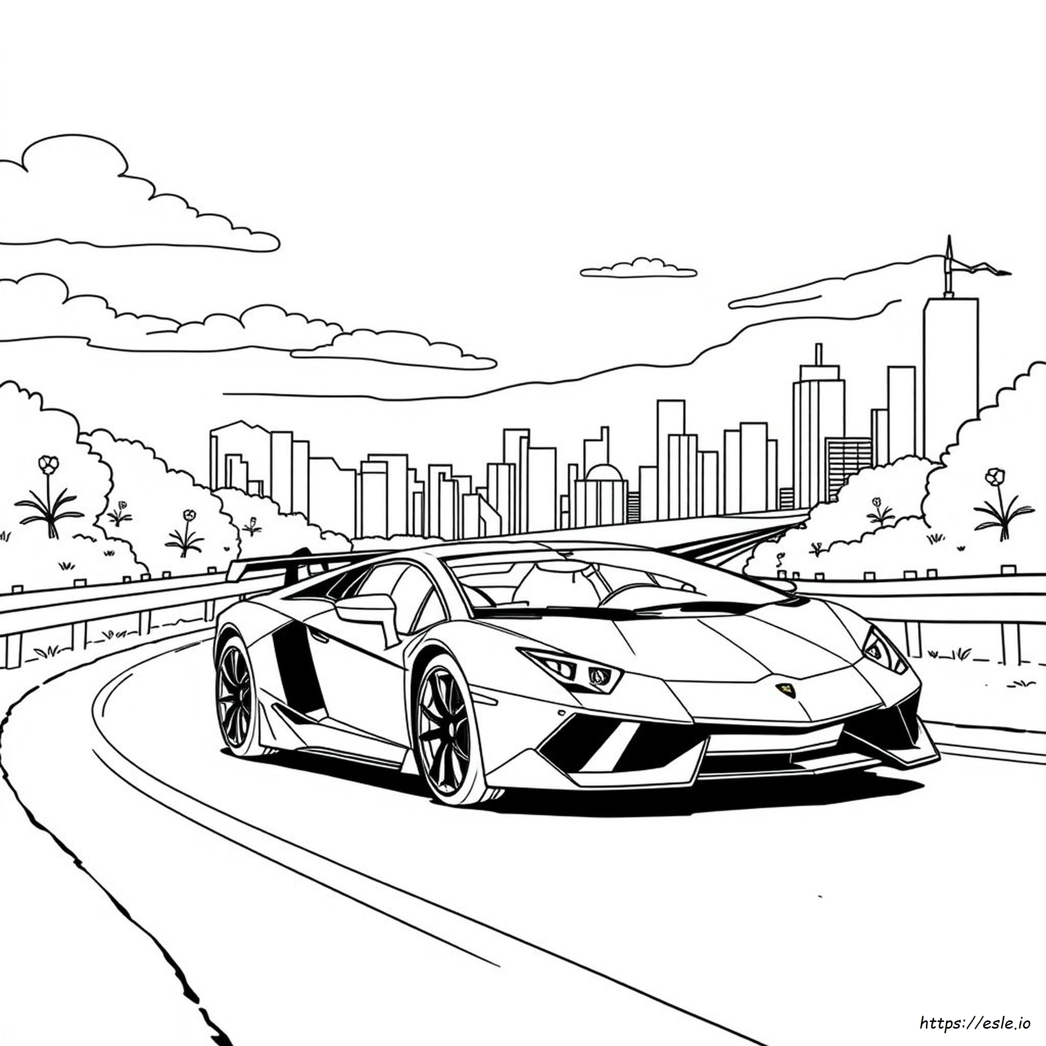 Automobile Lamborghini Da Colorare