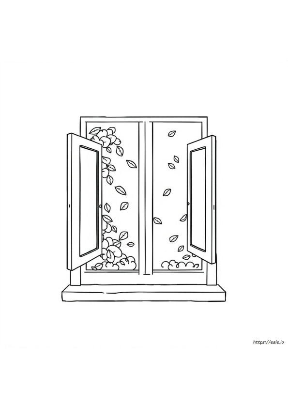 Wednesday Fenster Ausmalbilder